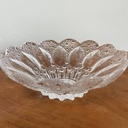 Lausitzer Glaswerke, East German (GDR) Crystal Glass Serving Bowl, Medea Design by R. Koschnick
