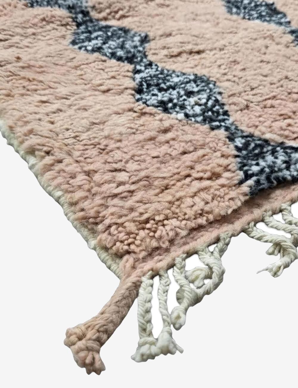Powder Pink Moroccan Rug - 309 x 197 cm
