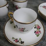 Limoges porcelain coffee service F.Legrand (13 pieces), early 20th century