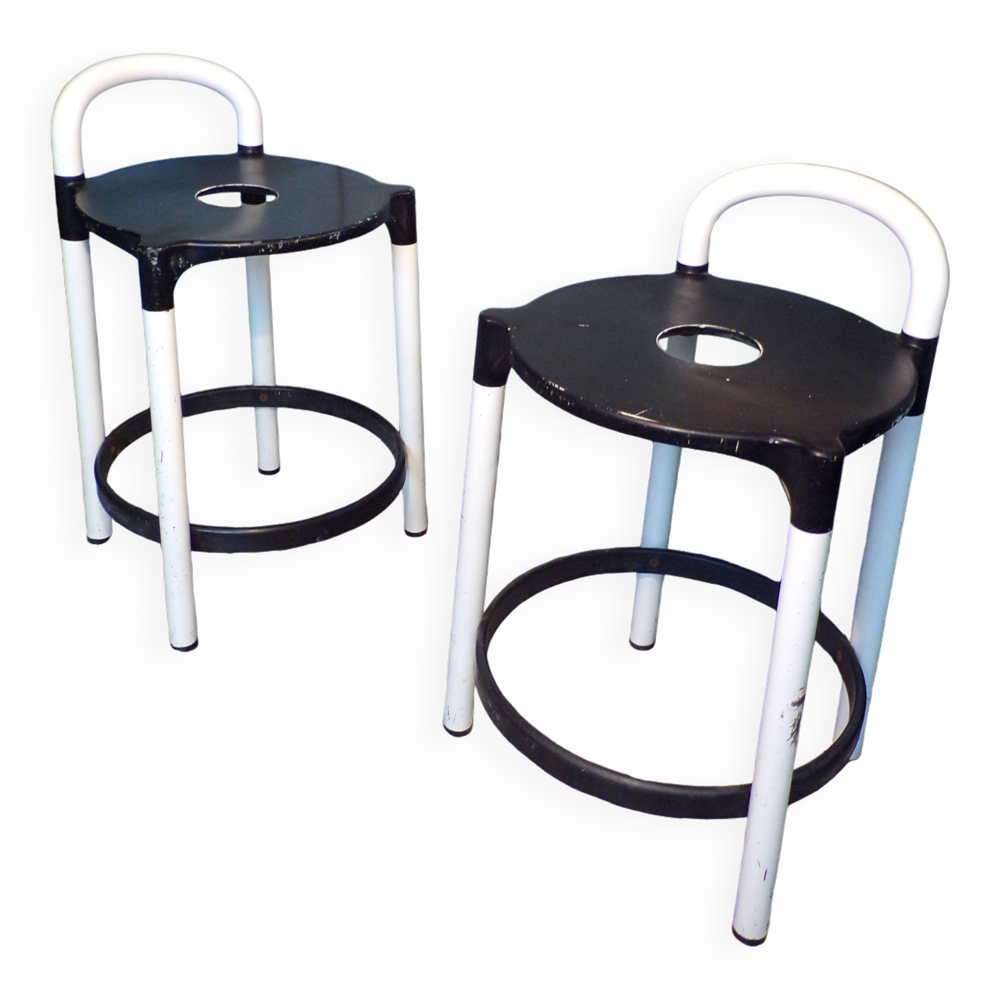 Paire de tabourets Polo par Anna Castelli Ferrieri pour Kartell