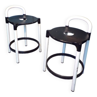 Paire de tabourets Polo par Anna Castelli Ferrieri pour Kartell
