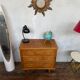 Vintage commode with diamond handles