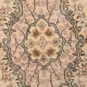 3x7 Cream & Brown Oriental Vintage Rug, 108x207Cm