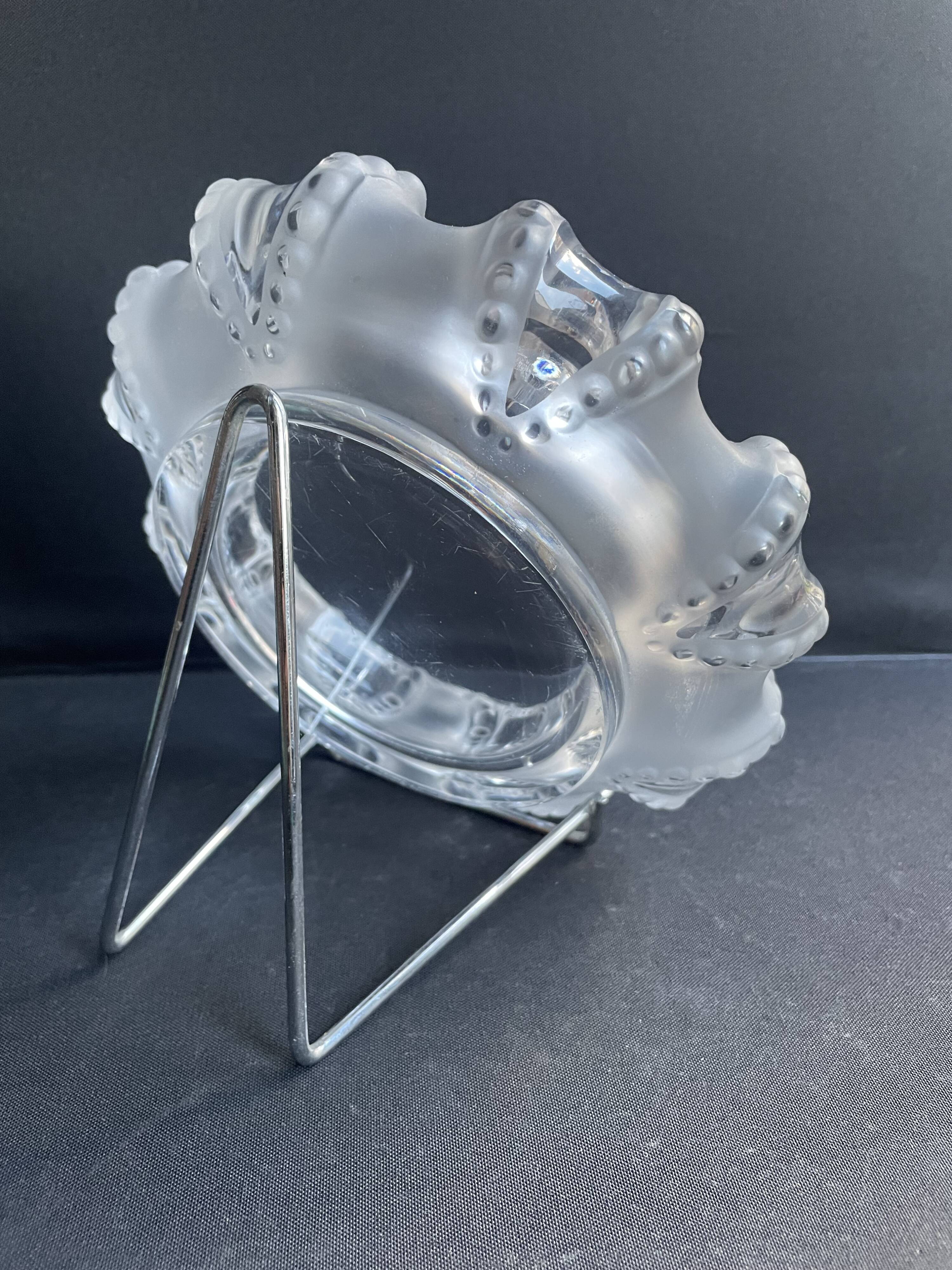Large Lalique ashtray “Cannes” model
