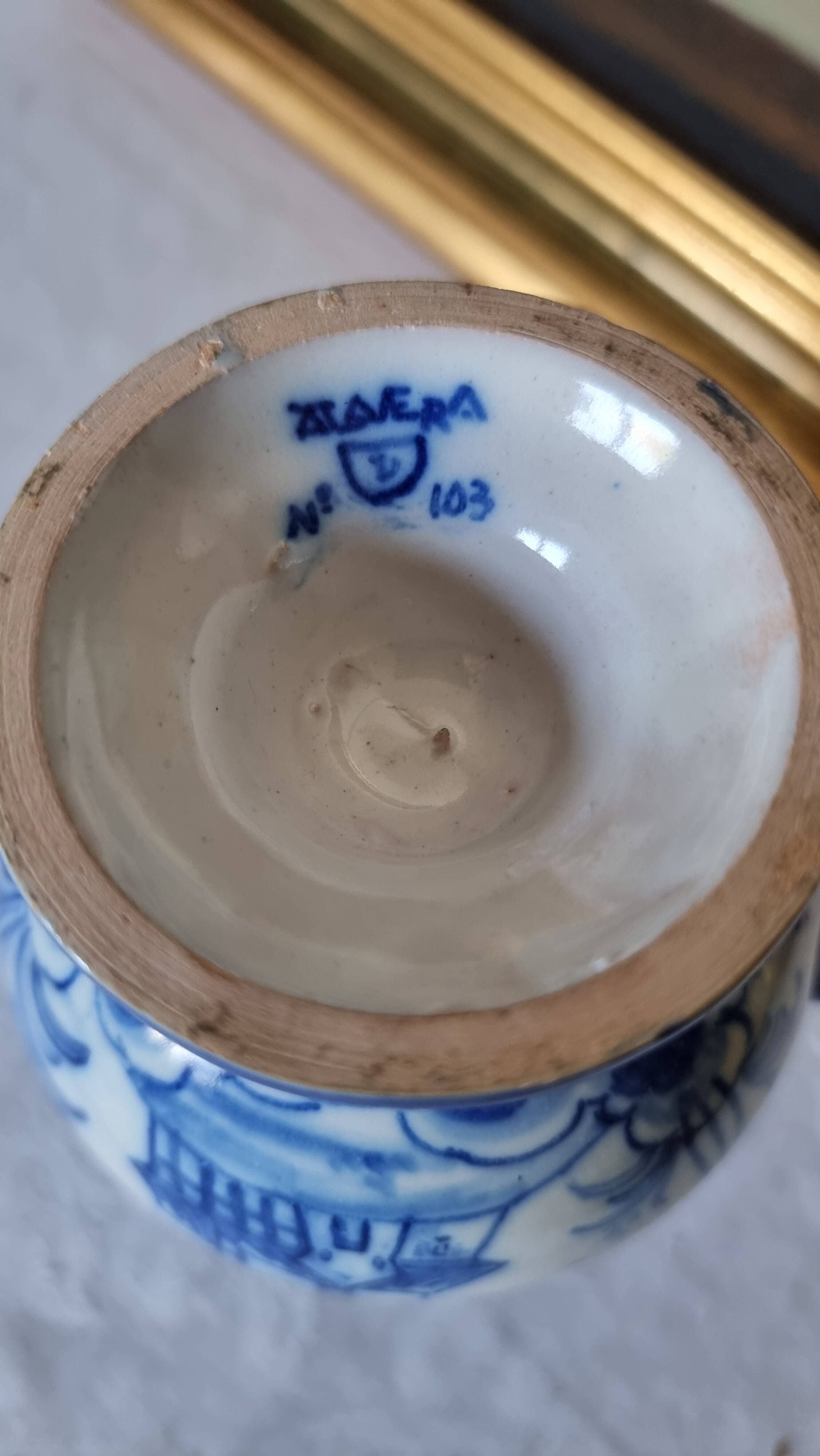 Ceramic pitcher from the Spanish manufacture Talavera de la Reina.