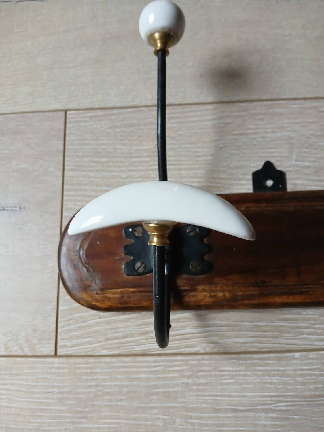 Vintage wall coat rack