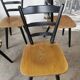 Set of 6 Scandinavian style bar chairs 1960/70