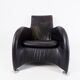 Montis Loge leather armchair with ottoman by Gerard van den Berg
