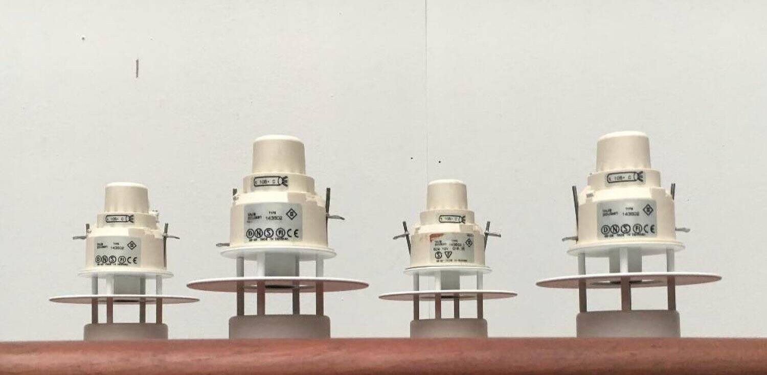 Mid-Century Danish Albertslund Mini Ceiling Lamps by Jens Møller Jensen for Louis Poulsen, Set of 5