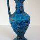 Large Fat Lava enamel vase by Charles Cart, Sea Foam, 1960