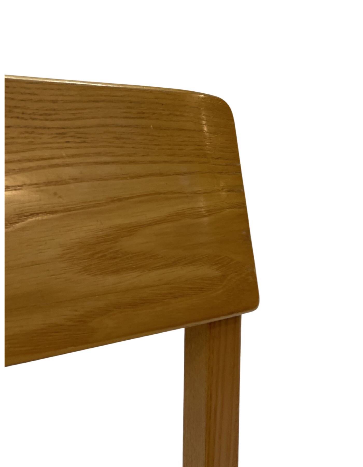 Vintage wooden chair 1980s minimalist design unique