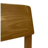 Vintage wooden chair 1980s minimalist design unique