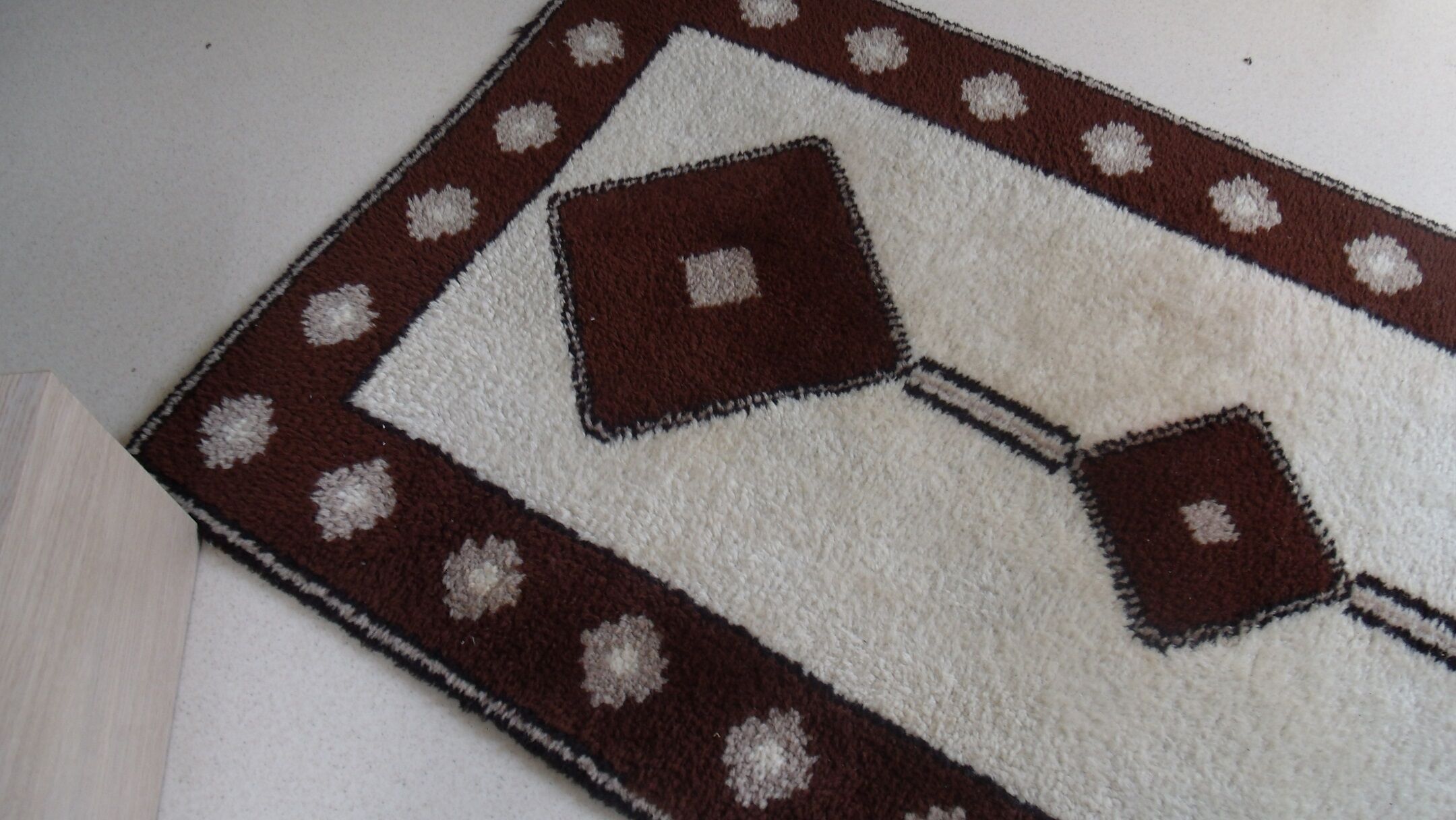 Carpet wool style ethnic 104 x 198