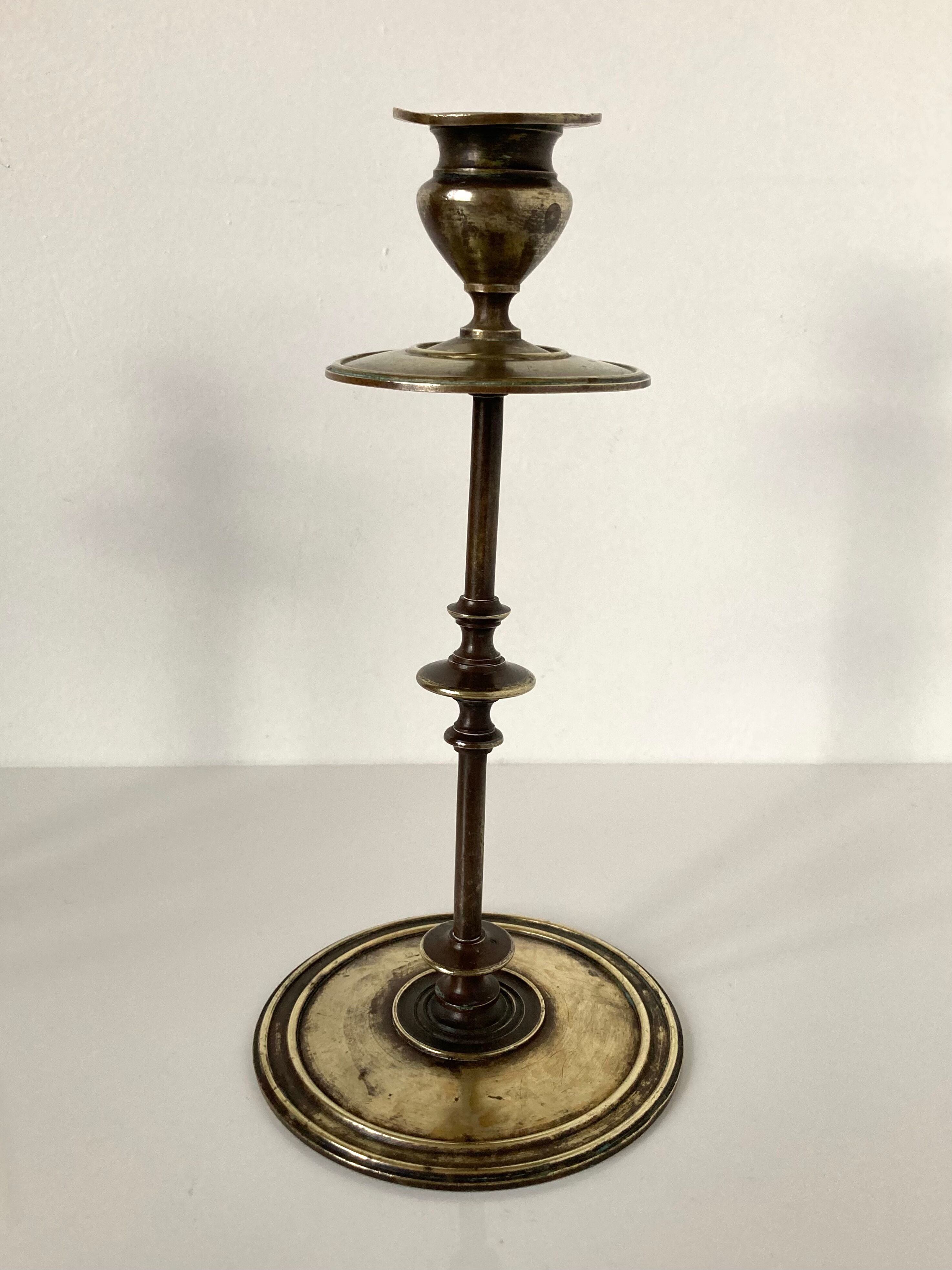 Pair of brass candlesticks late 19th-early twentieth century