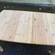 Scandinavian extendable dining table renovated in solid wood 180cm
