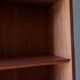 Tapered teak profile bookcase by Johannes Sorth, Denmark 1960