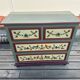 Hand painted chest of drawers