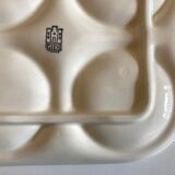 Dish in white gien earthenware