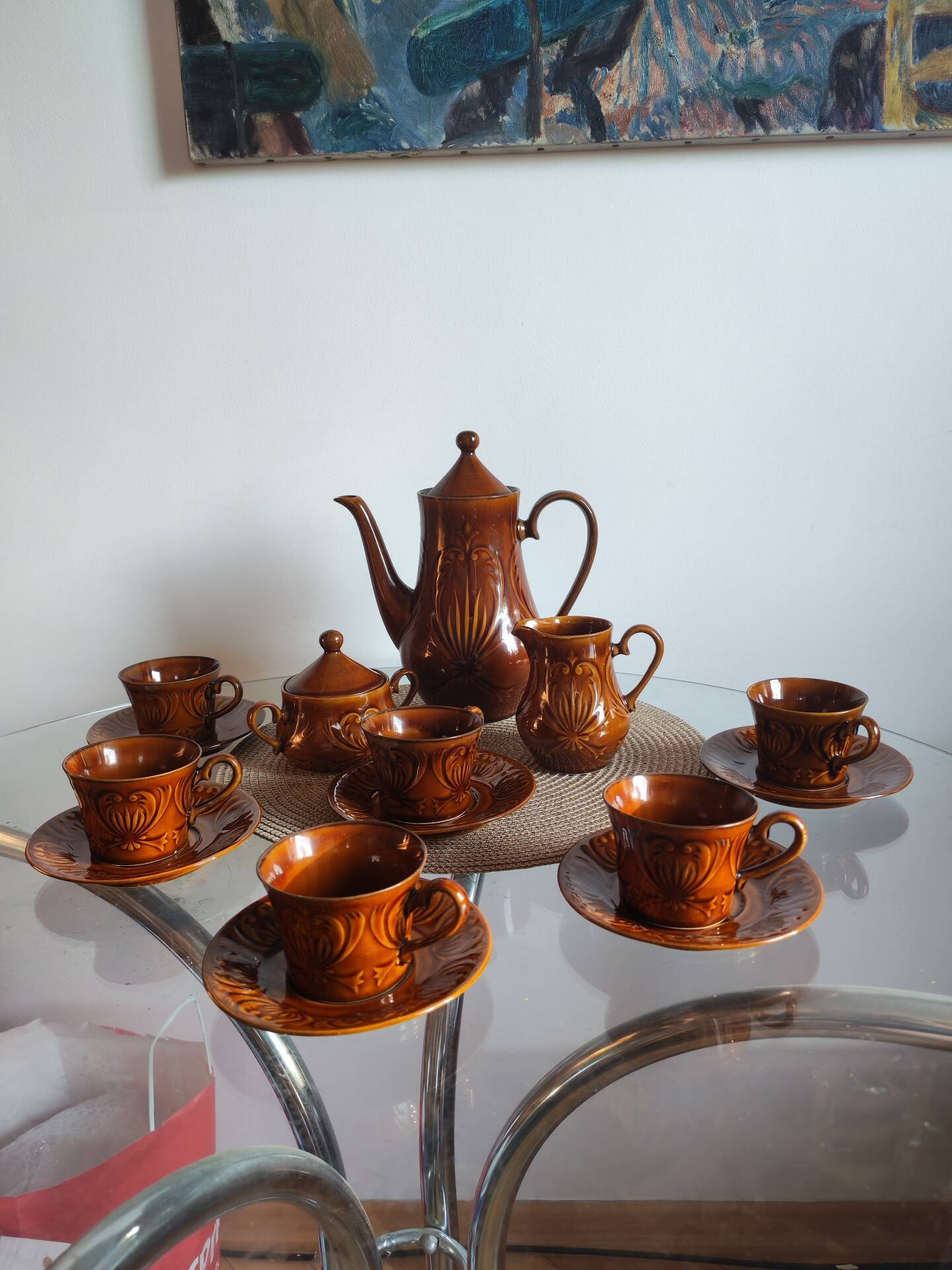 Mid-century coffee service Poland 1960