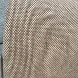 Office chair sled chrome and tweed