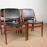 Suite of 4 chairs model "Ella" by Arne Vodder 1960