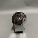 modernist nickel-plated metal wall light