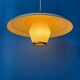 Vintage Louis Kalff enamel opaline glass pendant lamp
