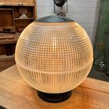 Patented Holophane ball in prismatic glass 1950