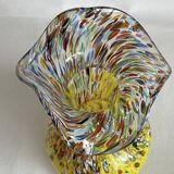 Vintage Murano Millefiori Glass Vase – Mouth Blown – Italy