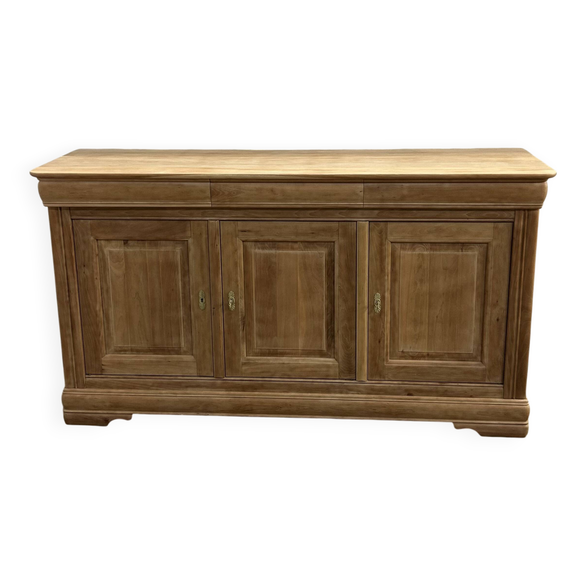 Louis Philippe buffet in solid stripped cherry wood