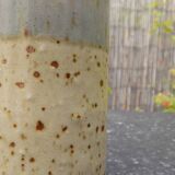 Small straight stoneware vase
