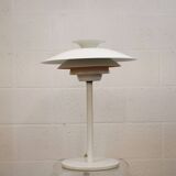 White vintage Danish desk lamp by Jeka Metaltryk - Model Sofie - Denmark 70s