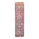3x12 Soft Pink Vintage Runner Rug, Handwoven Antique 60s, 91x359Cm