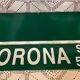 Pair of USA Corona enameled sheet metal street signs