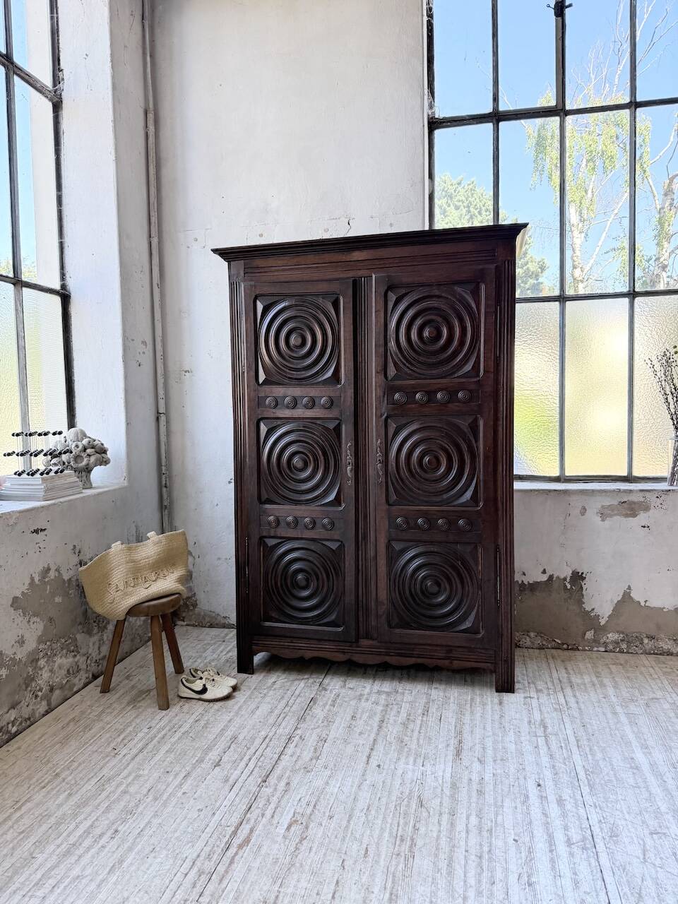Oak wardrobe "Basque" Dudouyt