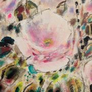 Gabriel Deschamps (1919-2011) Oil on canvas - The rose - 1960