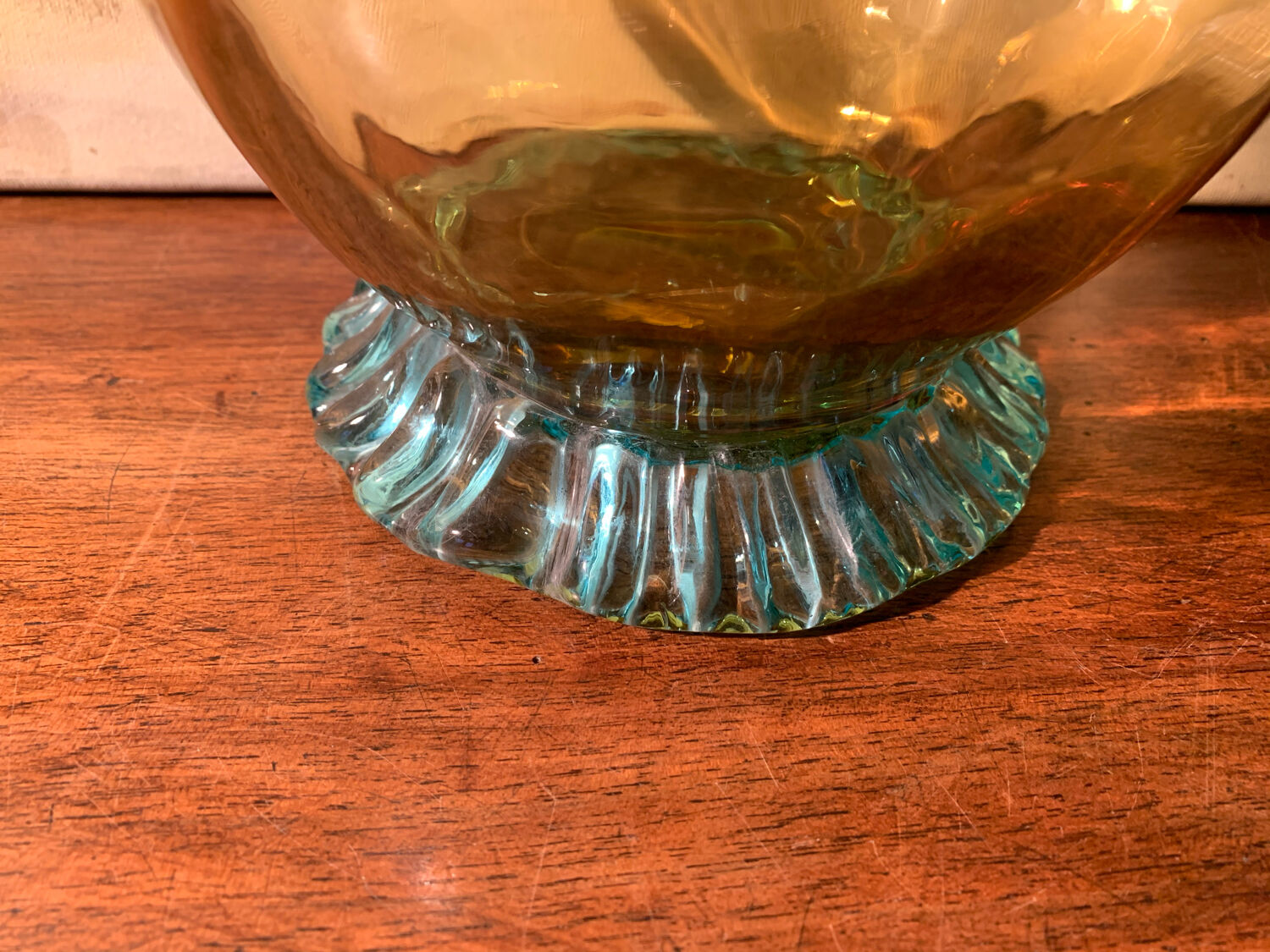 Blown glass vase