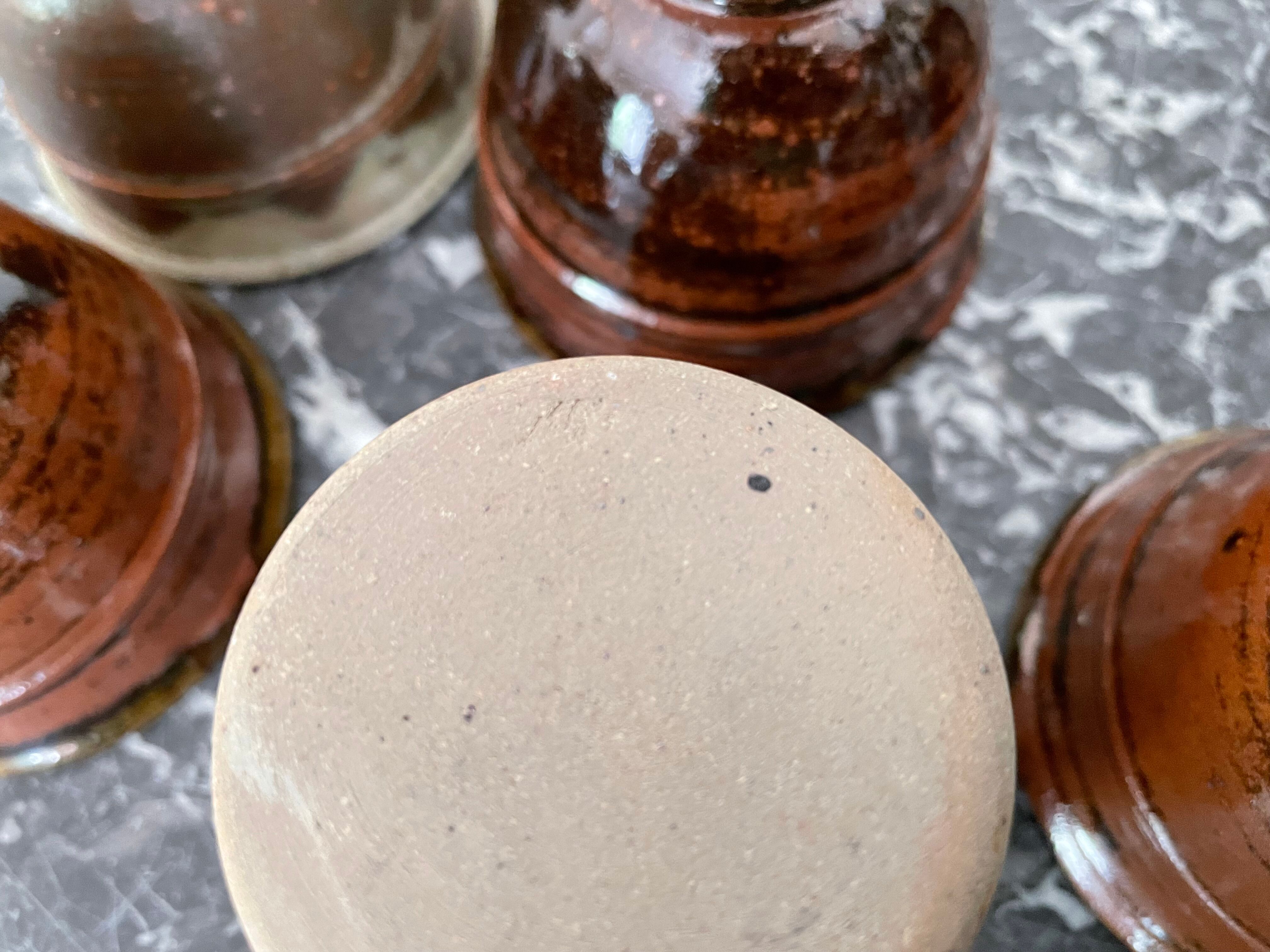 Pyrite stoneware coffee cups La Borne