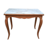 White marble top table