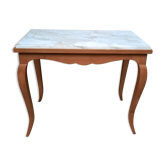 White marble top table