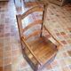 Antique solid wood trunk chair