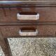 Art Deco desk in varnished mahogany.