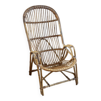 Rattan armchair