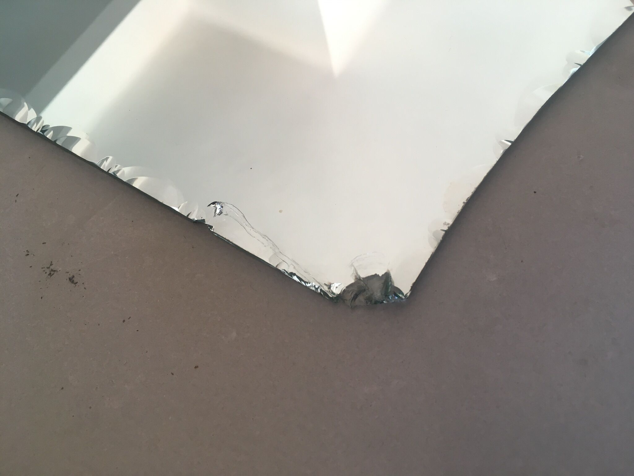 Old foot mirror 141x48 cm