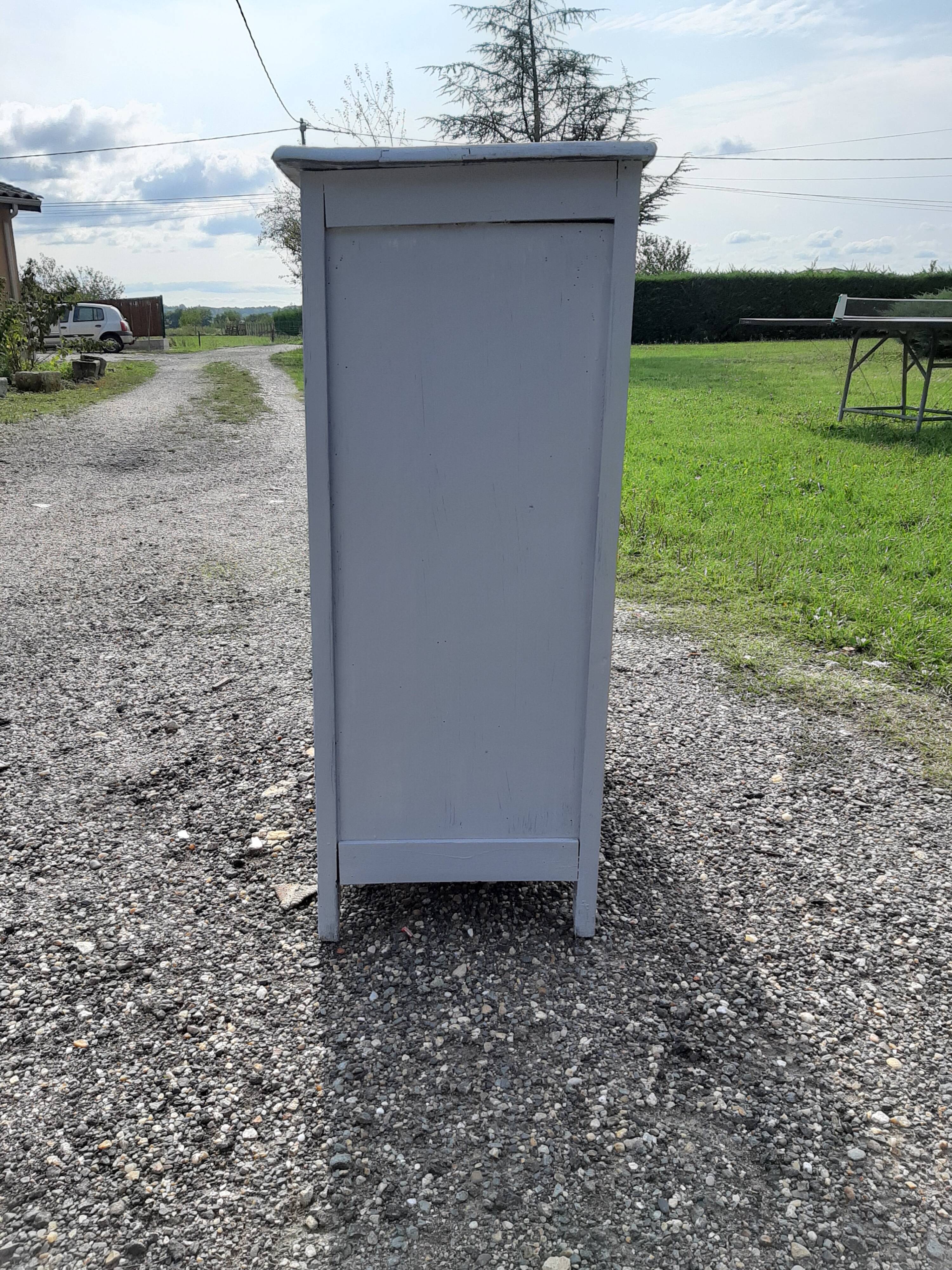 Parisian buffet in old grey ceruse pine