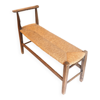 Bench - Wood and straw cantou