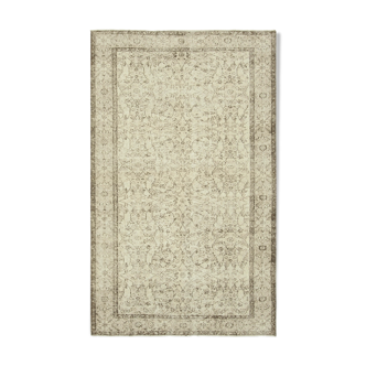 Tapis beige oriental fait à la main 159 cm x 260 cm