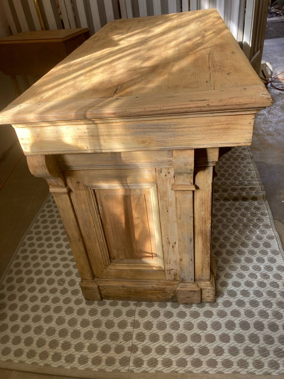 Restored antique trade counter