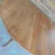 Scandinavian design teak table with extension cord