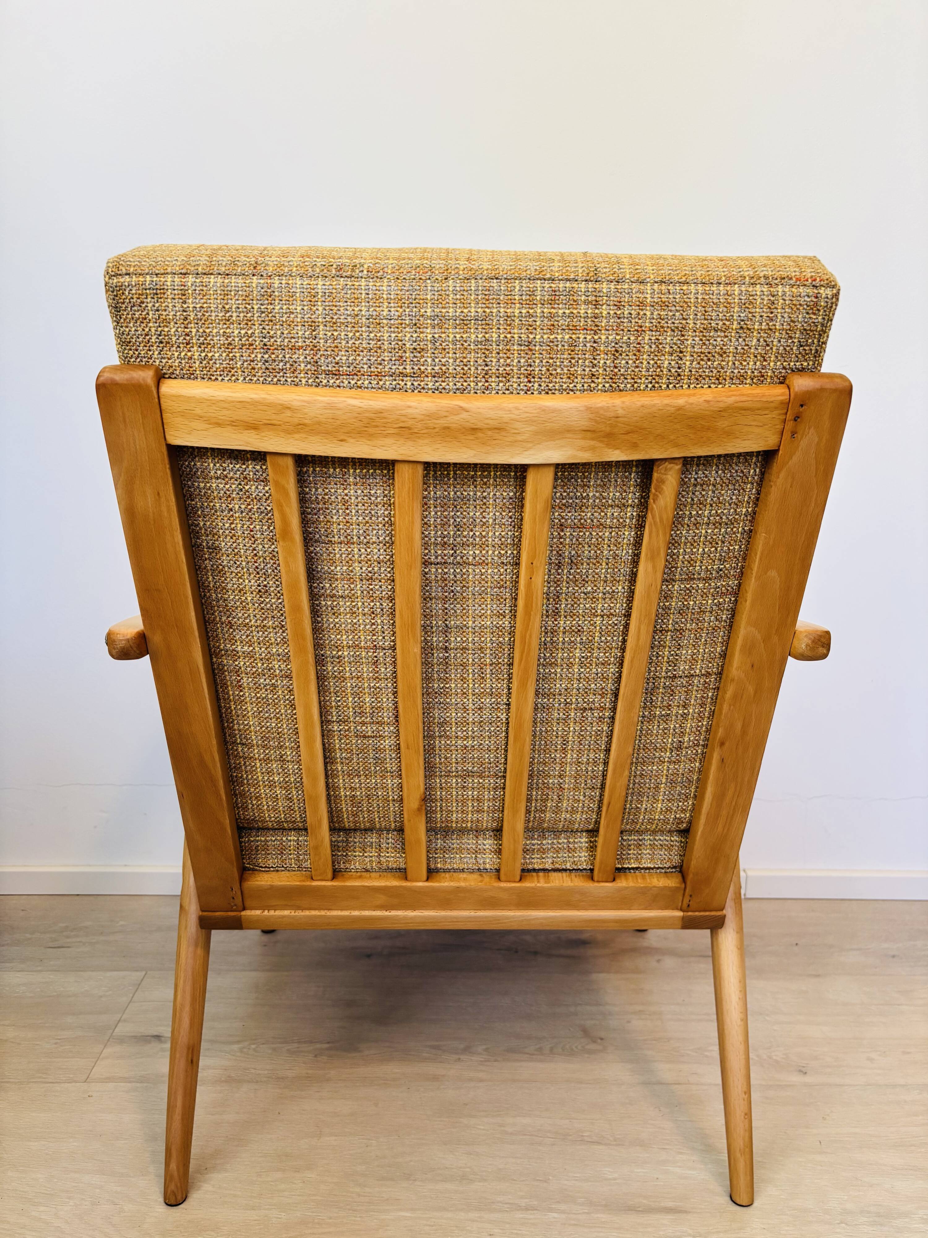 Fully restored boomerang lounge armchair by ton from czechoslovakia 1960’s